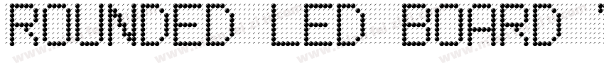 Rounded LED Board 7字体转换